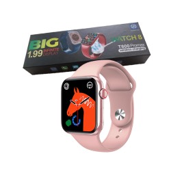 Smartwatch Hiwatch Pro T800 Pro Max Series 8 Control Unlock GPS Tracker Bluetooth with Wireless Charging Pink Smartwatch Hiwatch Pro T800 Pro Max Series 8 Control Unlock GPS Tracker Bluetooth with Wireless Charging Pink